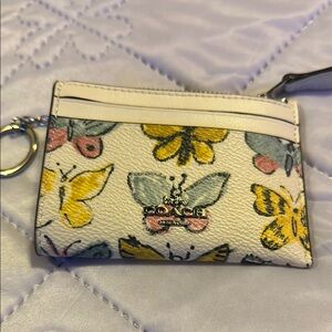 Coach Butterfly Print Card Holder